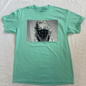 Graphic Mint Green T-Shirt Marilyn Monroe